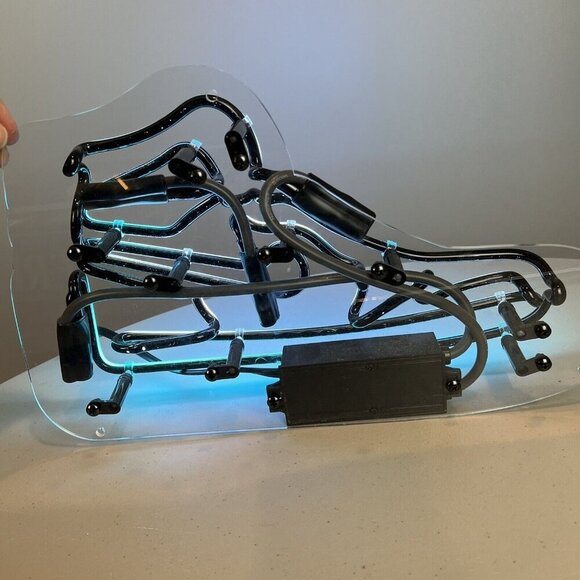 Neon Light Sneaker Tennis Shoe Light Athletic Boys Room Man Cave Decor - Picture 4 of 11